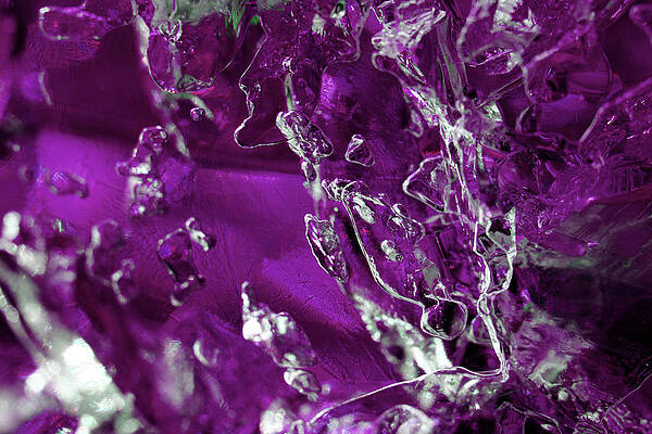 Wall Art - Photograph - Purple Gel Abstract by Angela Murdock