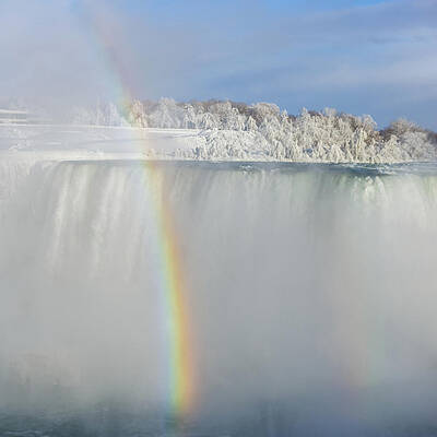 Wall Art - Photograph - Rainbow at Niagara Falls by SAURAVphoto Online Store