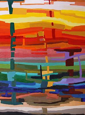 Wall Art - Painting - Roads to Success by Iris F Salmins