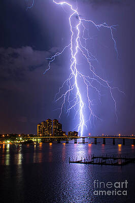 Wall Art - Photograph - Raining Bolts Custom For Harbour View Gallery by Quinn Sedam