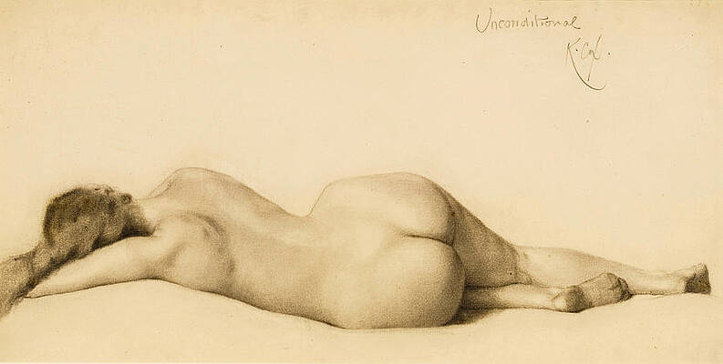 Reclining Nude Print by Kenyon Cox