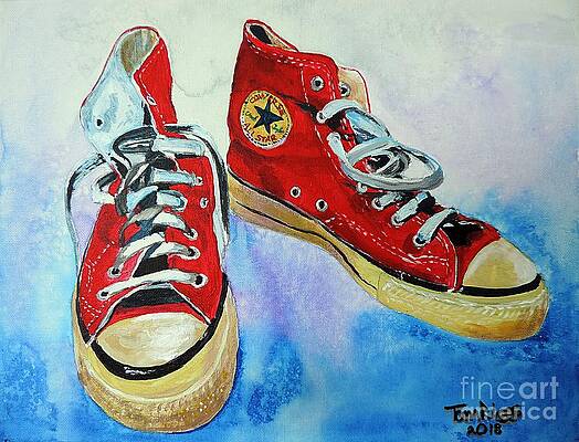 Converse Shoes Paintings - Fine Art America