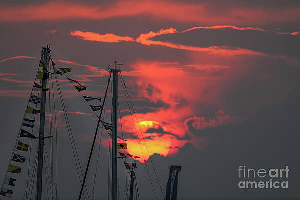  Photograph - Red Sky in Morning Sailors Warning by Dale Powell