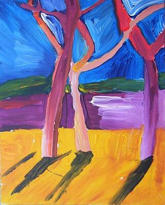Red Trees by John Bisbee