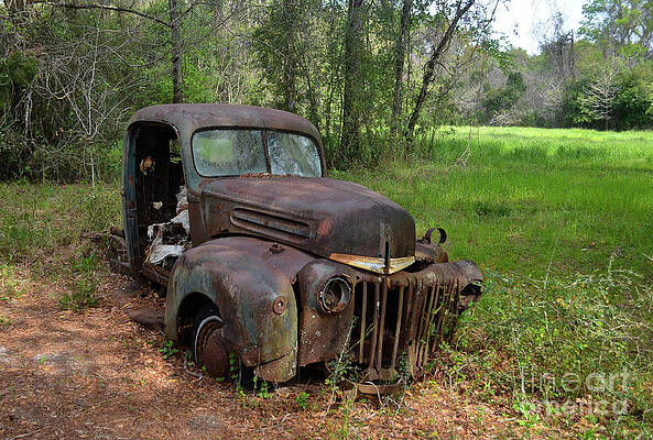 Wall Art - Photograph - Resting and Rusting On The Florida Panhandle by Ron Long