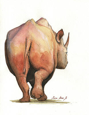 Rhinoceros Paintings Fine Art America
