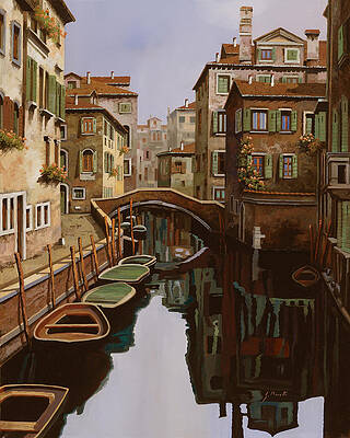 Wall Art - Painting - Riflesso Scuro by Guido Borelli