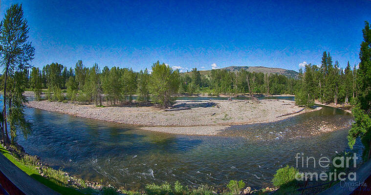 Wall Art - Photograph - Rio Vista Deck Panorama Methow Valley Landscapes by Omashte by Omaste Witkowski