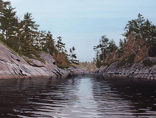 Wall Art - Painting - River Narrows by Kenneth M Kirsch