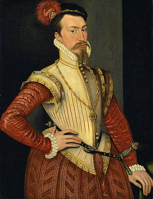 Robert Dudley 1st Earl of Leicester Print by Steven van der Meulen