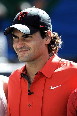 Wall Art - Photograph - Roger Federer In Attendance For Arthur by Everett