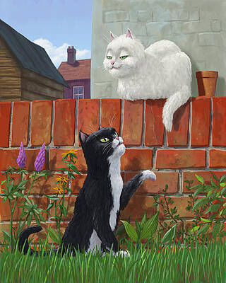 Girl And Cat Paintings Fine Art America