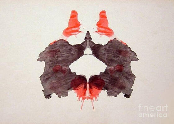 Wall Art - Photograph - Rorschach Test Card No. 2 by Science Source