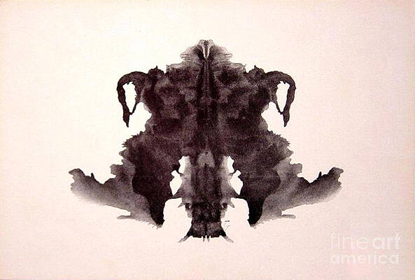 Wall Art - Photograph - Rorschach Test Card No. 4 by Science Source