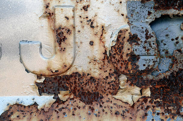 Wall Art - Photograph - Rust Jeep Abstract by Ann Bridges