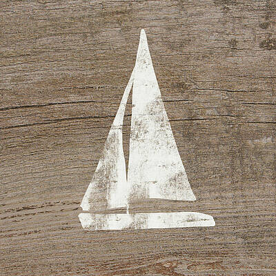 Wall Art - Painting - Sailboat on Wood- Art by Linda Woods by Linda Woods