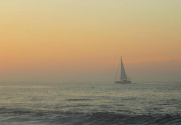 Wall Art - Photograph - Sailing Into The Mist by Robert Banach