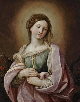 Saint Margaret of Antioch Print by Guido Reni