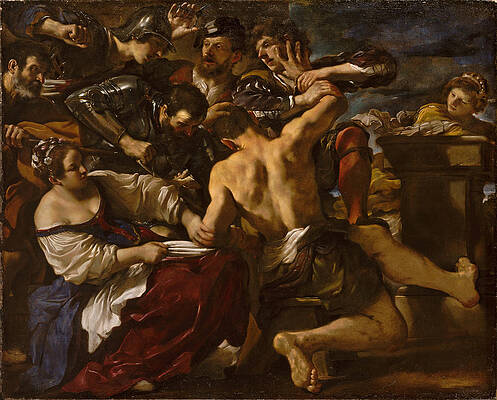 Samson Captured by the Philistines Print by Guercino