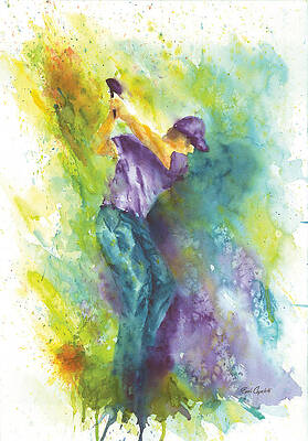 Abstract Golf Paintings Fine Art America