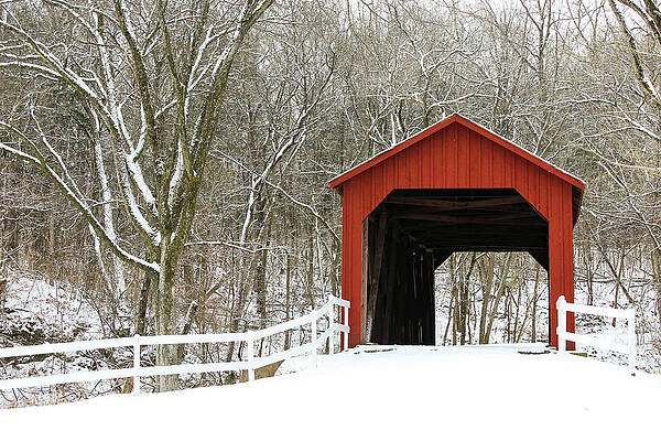 Wall Art - Photograph - Sandy Creek Covered Bridge by Holly Ross