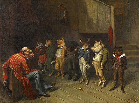 School Rules Print by William Holbrook Beard