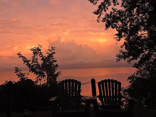 Scientists Cliffs Sunset 1  by Stephanie Kendall