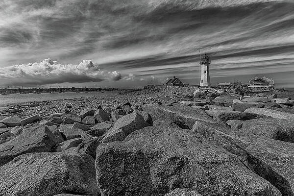 Wall Art - Photograph - Scituate Lighthouse From The End Of The Jetty by Brian MacLean