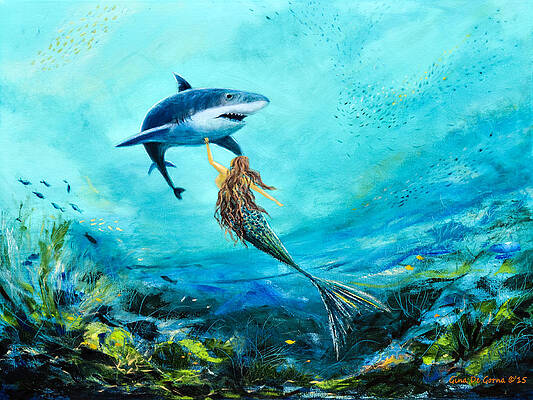 Gina De Gorna Fish Paintings Wall Art