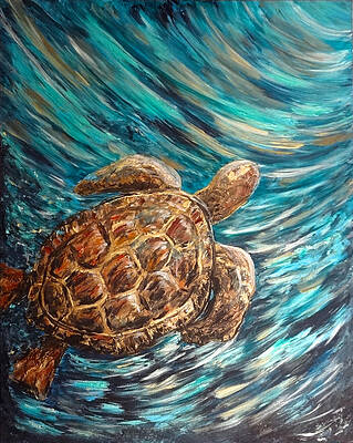 Sea Turtle Paintings (Page #8 of 35) | Fine Art America