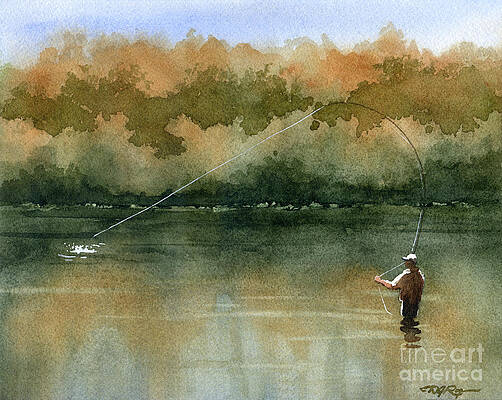 River Fishing Art for Sale - Fine Art America
