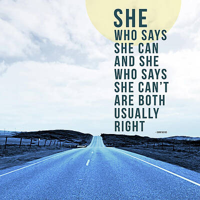 Wall Art - Mixed Media - She Who Can- Art by Linda Woods by Linda Woods