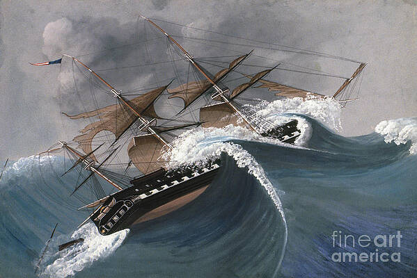 Wall Art - Photograph - Shipwreck by Granger
