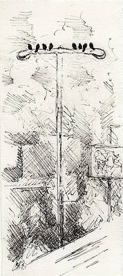 Wall Art - Drawing - Sides by William Russell Nowicki