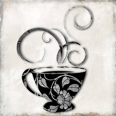 Details about   Giclee Fine Art Prints Coffee Cup Java Heart Yellow Brown Original Painting beig