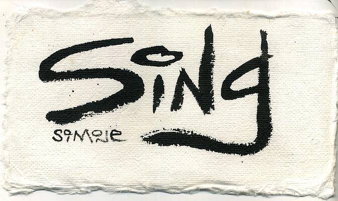 Sing by Simone Frank