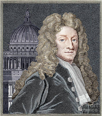 Wall Art - Photograph - Sir Christopher Wren, Architect by Science Source