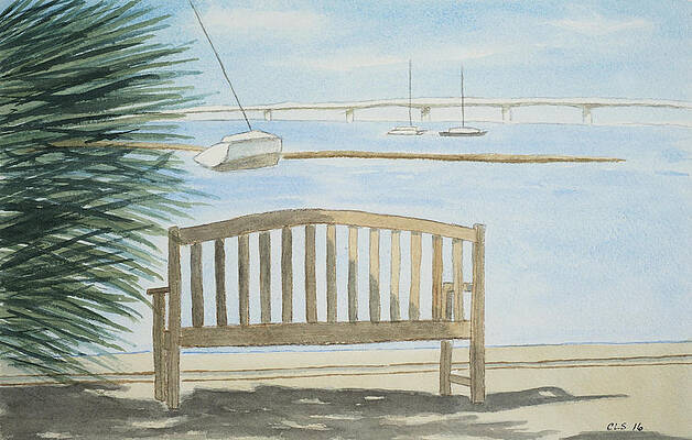 Sittin' At the Dock of the Bay, Selby Gardens, Sarasota, FL by Cynthia Schoeppel