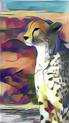 Sitting Cheetah by Gini Moore Sitting Cheetah by Gini Moore