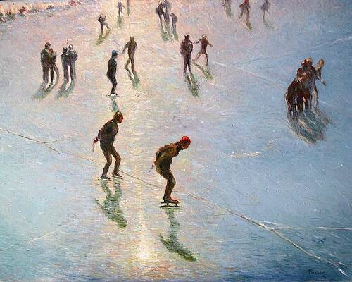 paintings of ice skaters