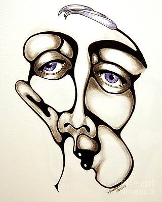 Human Face Abstract Drawings Page 2 Of 3 Fine Art America