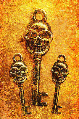 Skull shaped keys in flame by Jorgo Photography Skull shaped keys in flame by Jorgo Photography