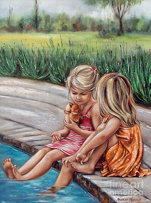 Baby Sitting Paintings for Sale - Fine Art America
