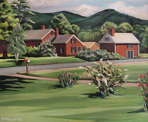 Wall Art - Painting - Spring in Rumney  by Nancy Griswold