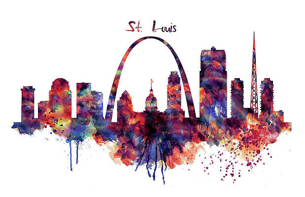 St Louis Arch Paintings Fine Art America
