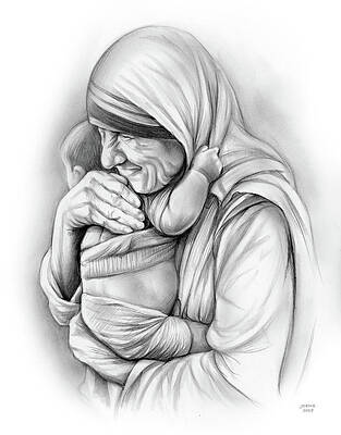 Mother with child (1)- DRAWING | Vaticanum.com