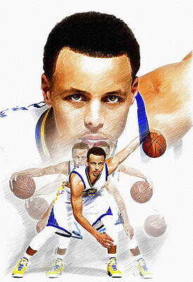 Stepen Curry - Pookiee Art - Drawings & Illustration, People & Figures,  Portraits, Male - ArtPal