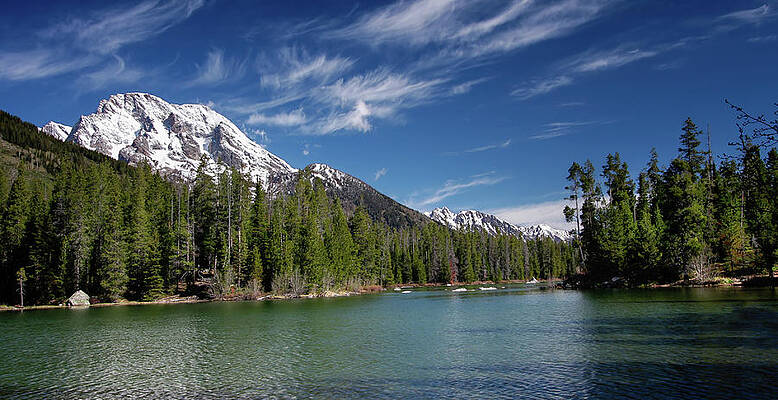 Wall Art - Photograph - String Lake and Mt. Moran by Ronnie And Frances Howard