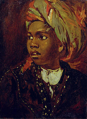 Study of a Black Boy Print by William Etty