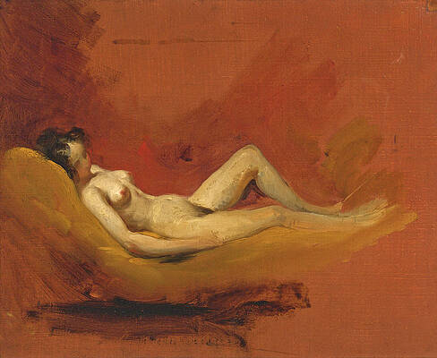 Study of a Female Nude Print by William Etty